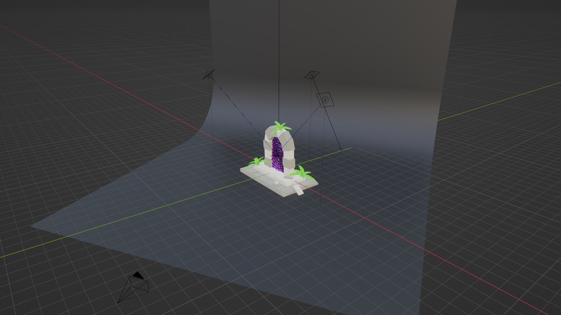 Low-poly portal 3D model https://p.turbosquid.com/ts-thumb/ZH/RGOmb8/6D/view_in_blender/png/1666454896/1920x1080/fit_q87/87349a2dc8f18cd3224d83dad5691844dcb09cf2/view_in_blender.jpg