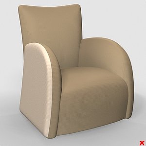 3d model armchair chair