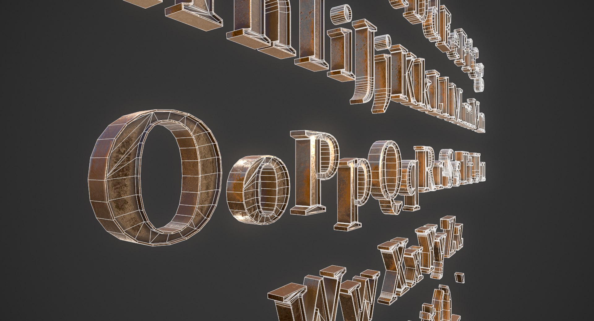 3D English Letters - TurboSquid 1501703