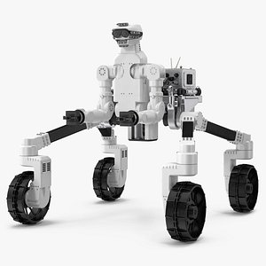 Lunar Robotic Rover Rigged
