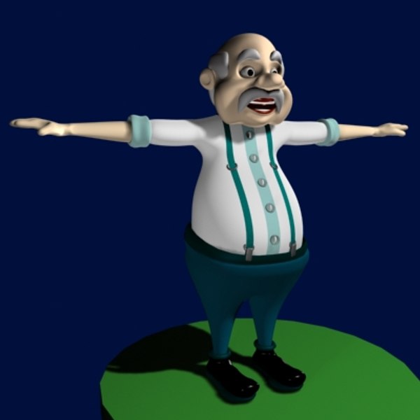 3d model toon human male