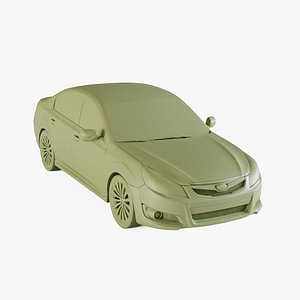 3D Subaru Legacy 2010 model