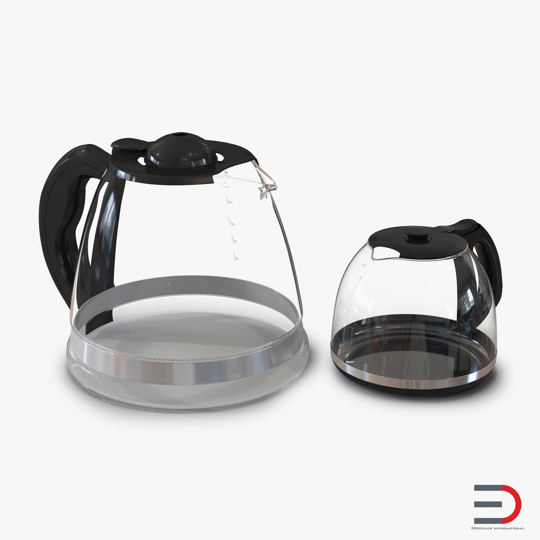 Coffee Carafes Collection 3D model preview