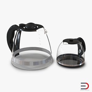 coffee carafes 3d c4d