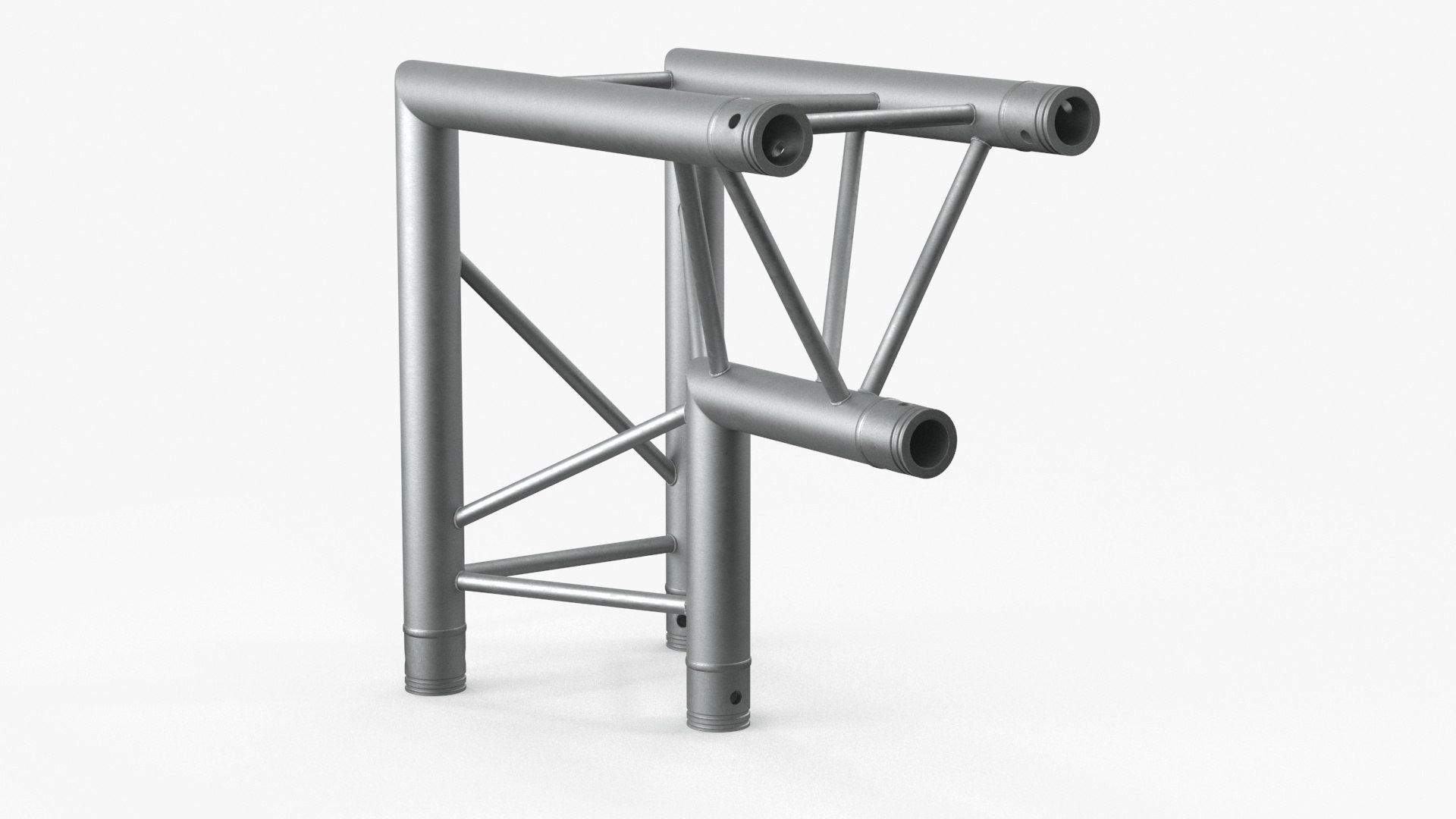 Industrial Triangular Truss Modular 3D model preview