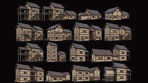 3D Medieval Village Pack  - 10 Assets - 4K Textures Game Ready