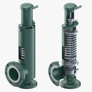 Spring safety valve model