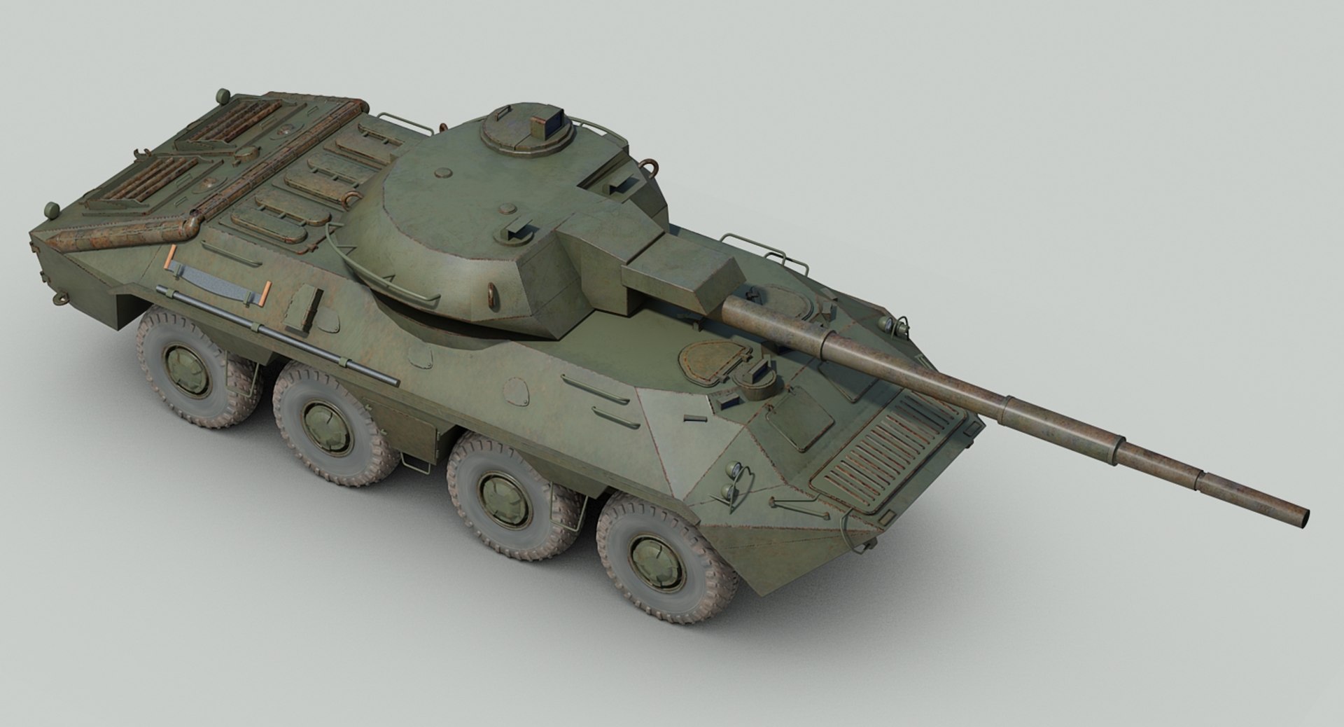 Soviet 2s14 Zhalo Tank Destroyer 3D Model - TurboSquid 1282081