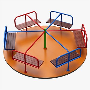 3D model Merry-go-round carousel 05