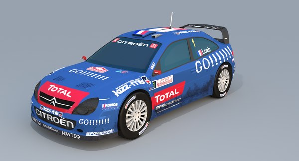 modelo 3d Citroen Xsara Rallye Monte Carlo 2006 (Sebastien Loeb