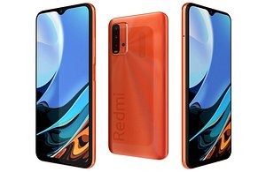 Xiaomi Redmi 9 Power Fiery Red Low Poly