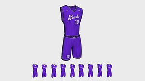 Basketball Fantasy Team Sharks Uniform - Character Design