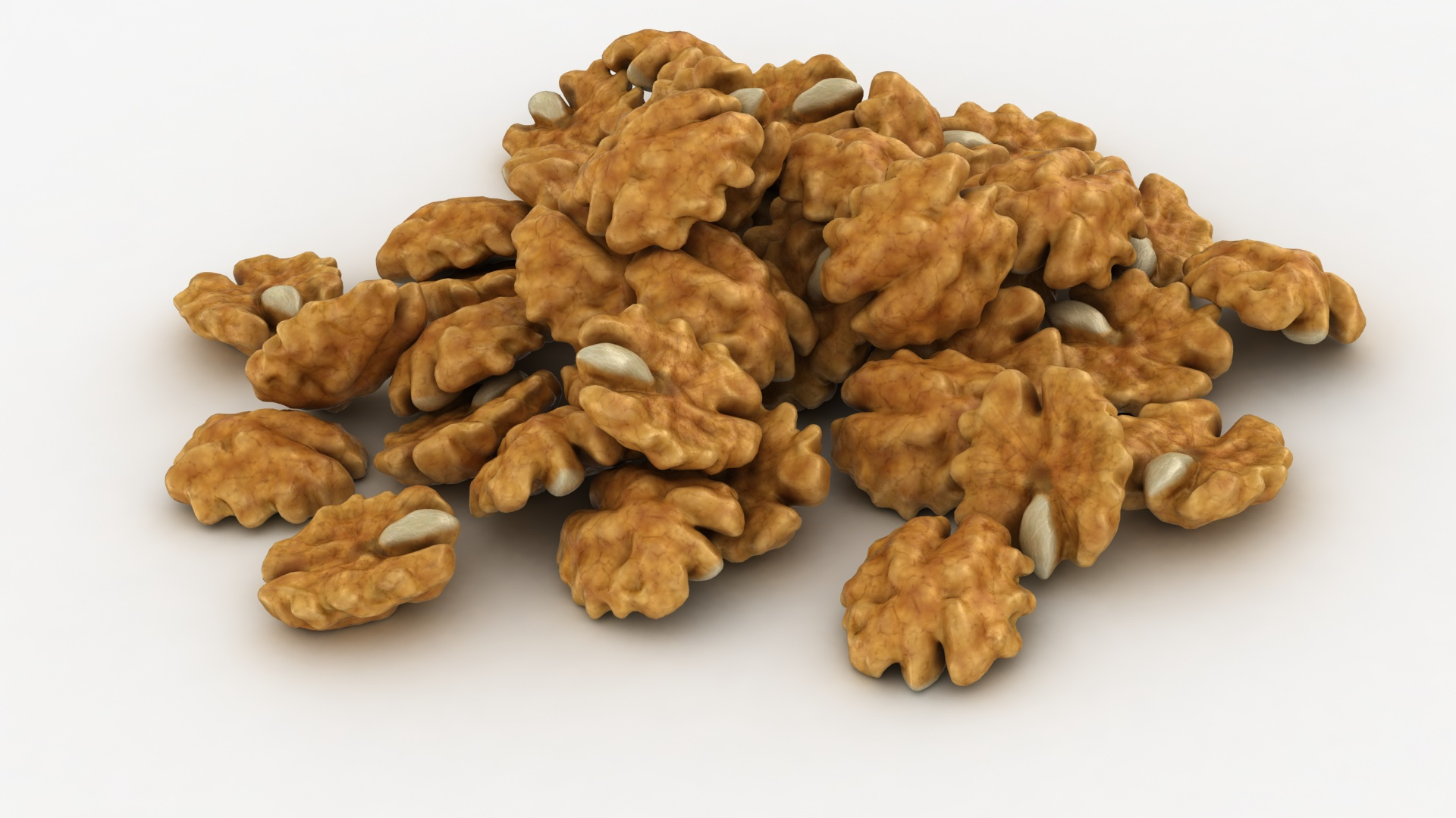 Realistic Walnut Kernel Pile Model - TurboSquid 1570871