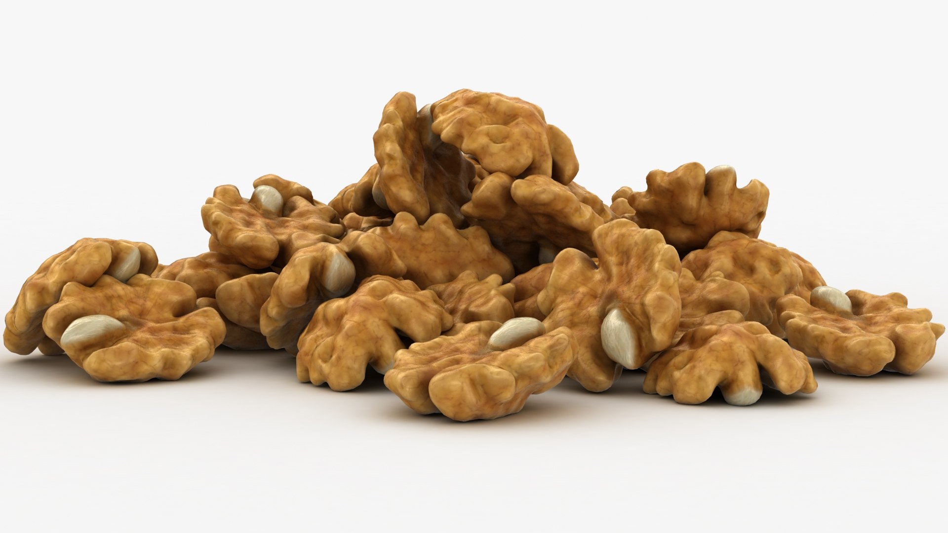 Realistic Walnut Kernel Pile Model - TurboSquid 1570871