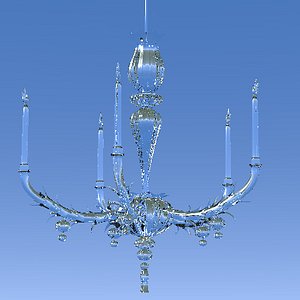 3d model crystal light