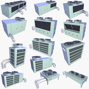 Professional Rooftop HVAC Equipment v2 model