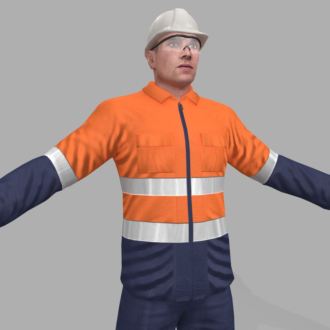 Safety Worker 3D - TurboSquid 1347435