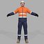 safety worker 3D