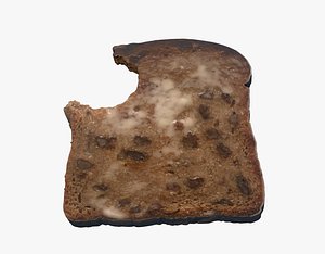 cinnamon bread food raisin 3D model