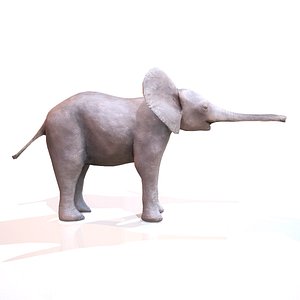 african mammal realistic obj