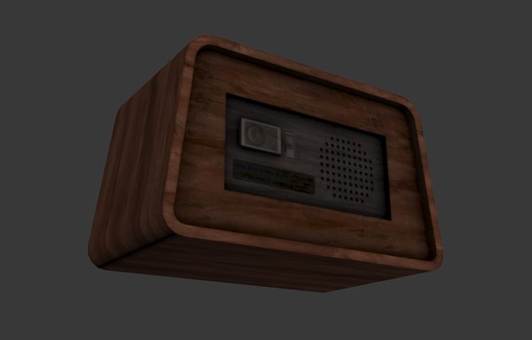 3d retro radio model