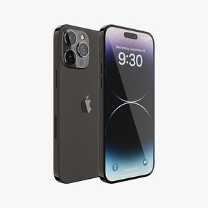iPhone 14 Pro Max Space Black 3D model