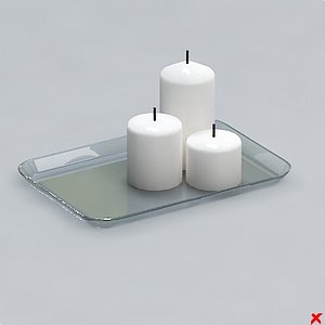 free candle 3d model