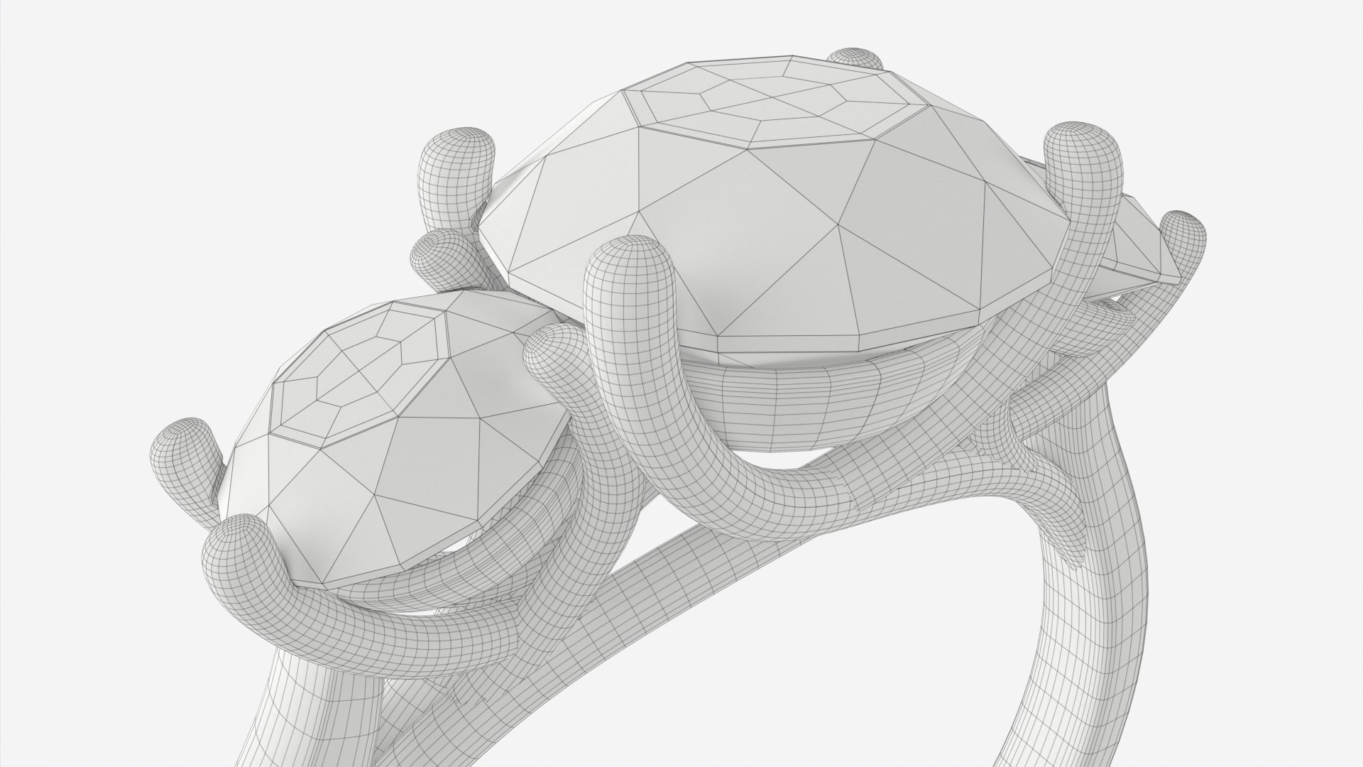Gold Diamond Ring Jewelry 06 model - TurboSquid 1968825