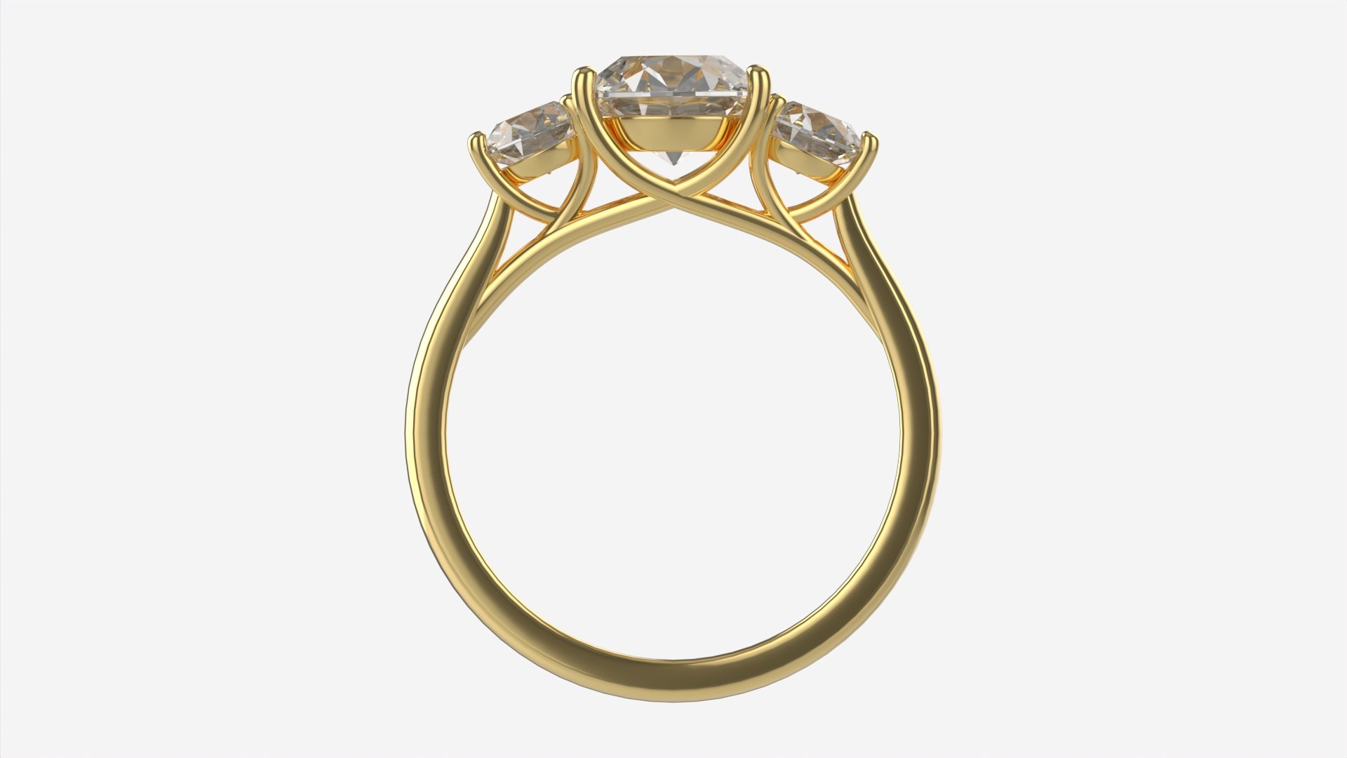 Gold Diamond Ring Jewelry 06 model - TurboSquid 1968825
