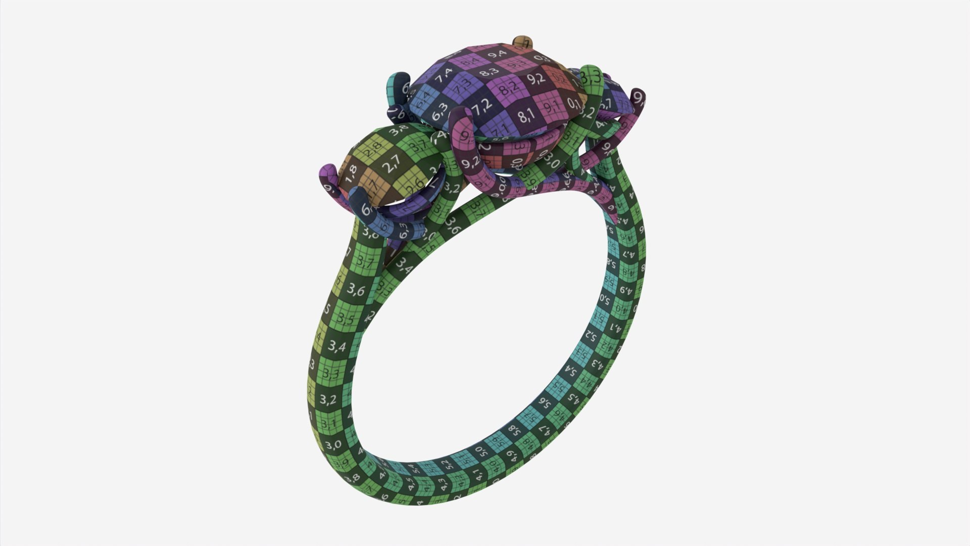 Gold Diamond Ring Jewelry 06 model - TurboSquid 1968825