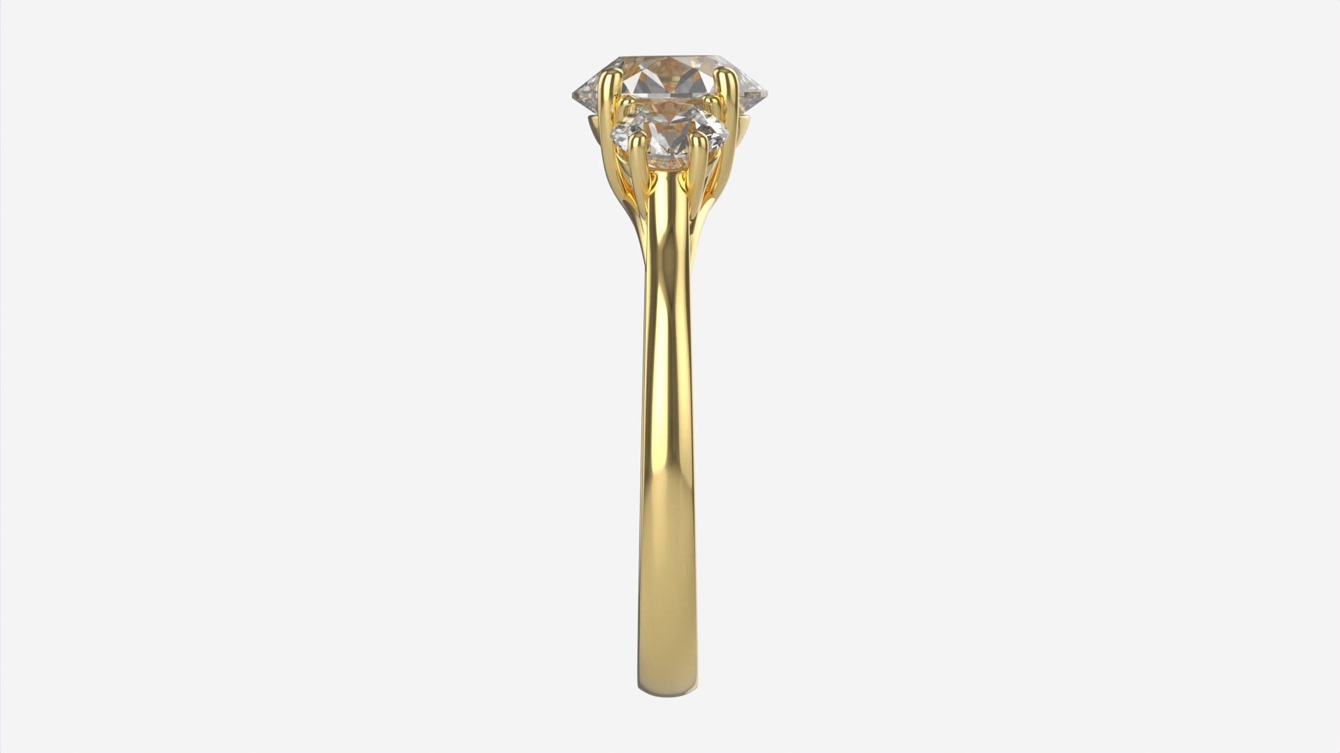 Gold Diamond Ring Jewelry 06 model - TurboSquid 1968825