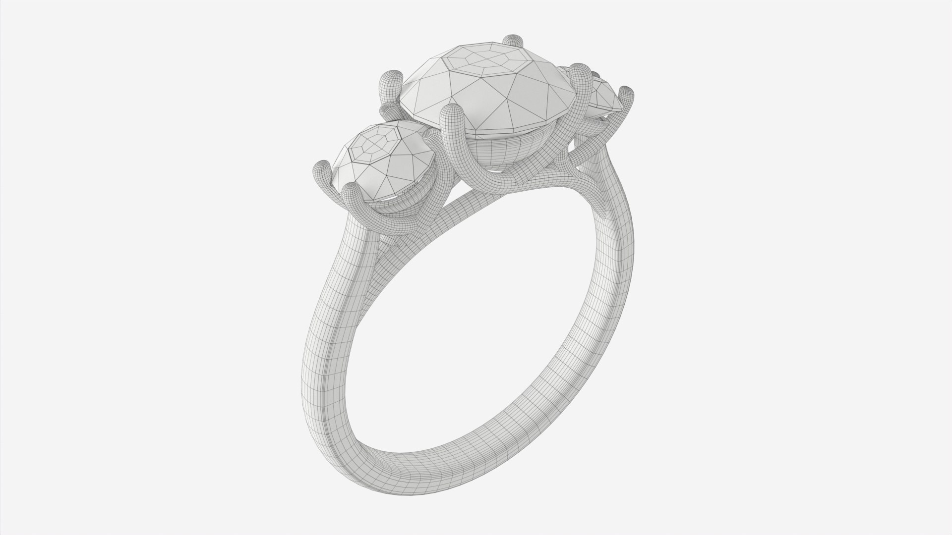 Gold Diamond Ring Jewelry 06 model - TurboSquid 1968825