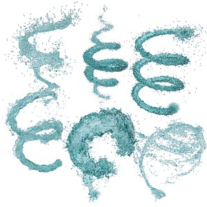 3D 6 Water Splash Vol 7 model