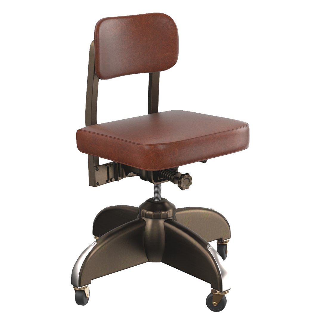 Industrial Swivel Desk Office Task Chair By Harter Model TurboSquid