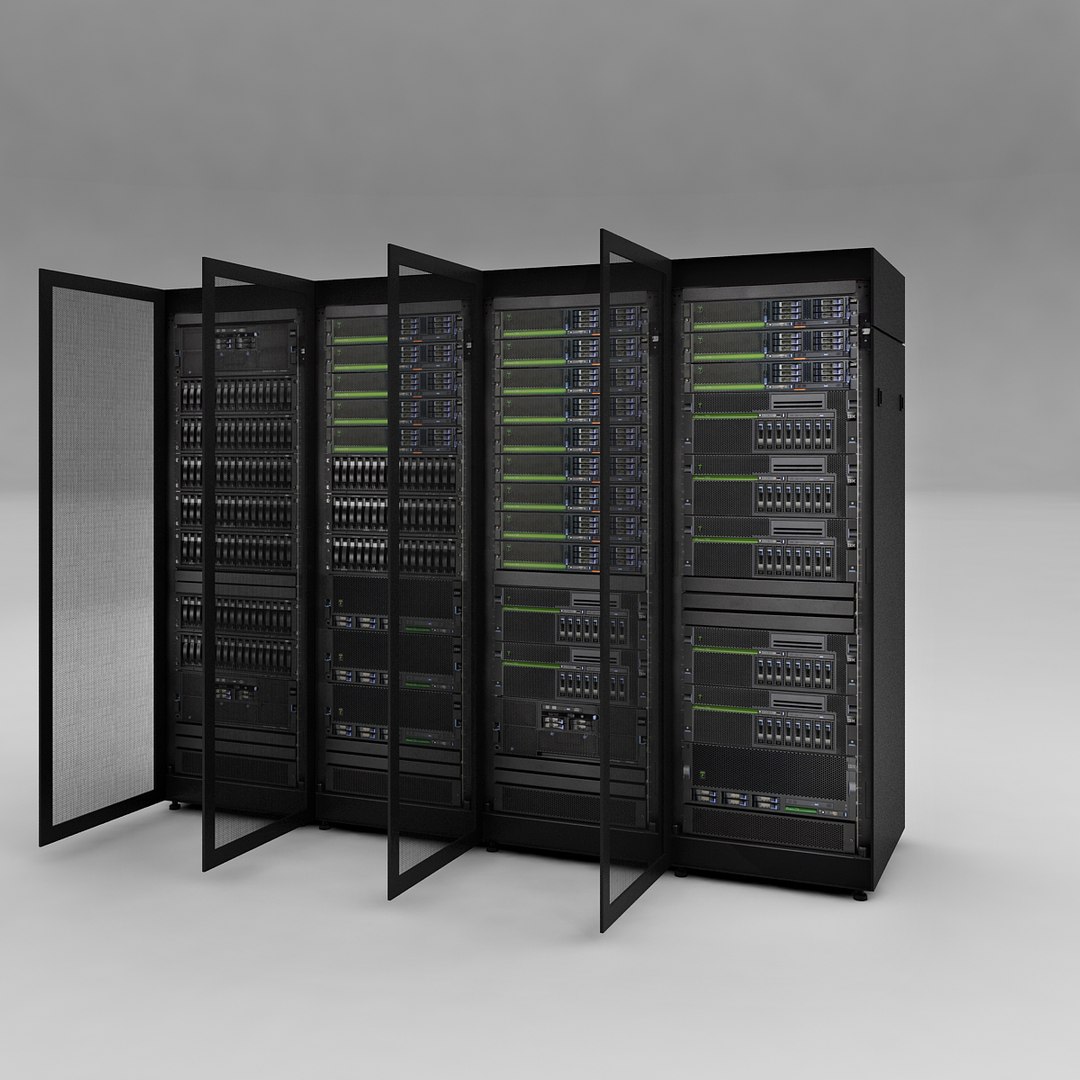 Server Racks - Ibm 3d Model