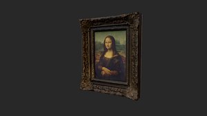3D model mona lisa