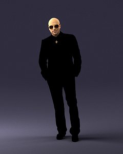 Man in black suit 0152