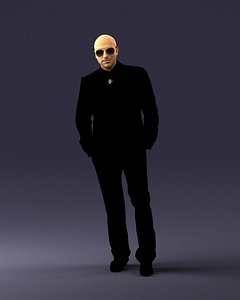 Man in black suit 0152