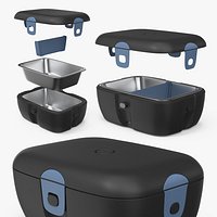 Portable Electric Lunchbox in Exploded View