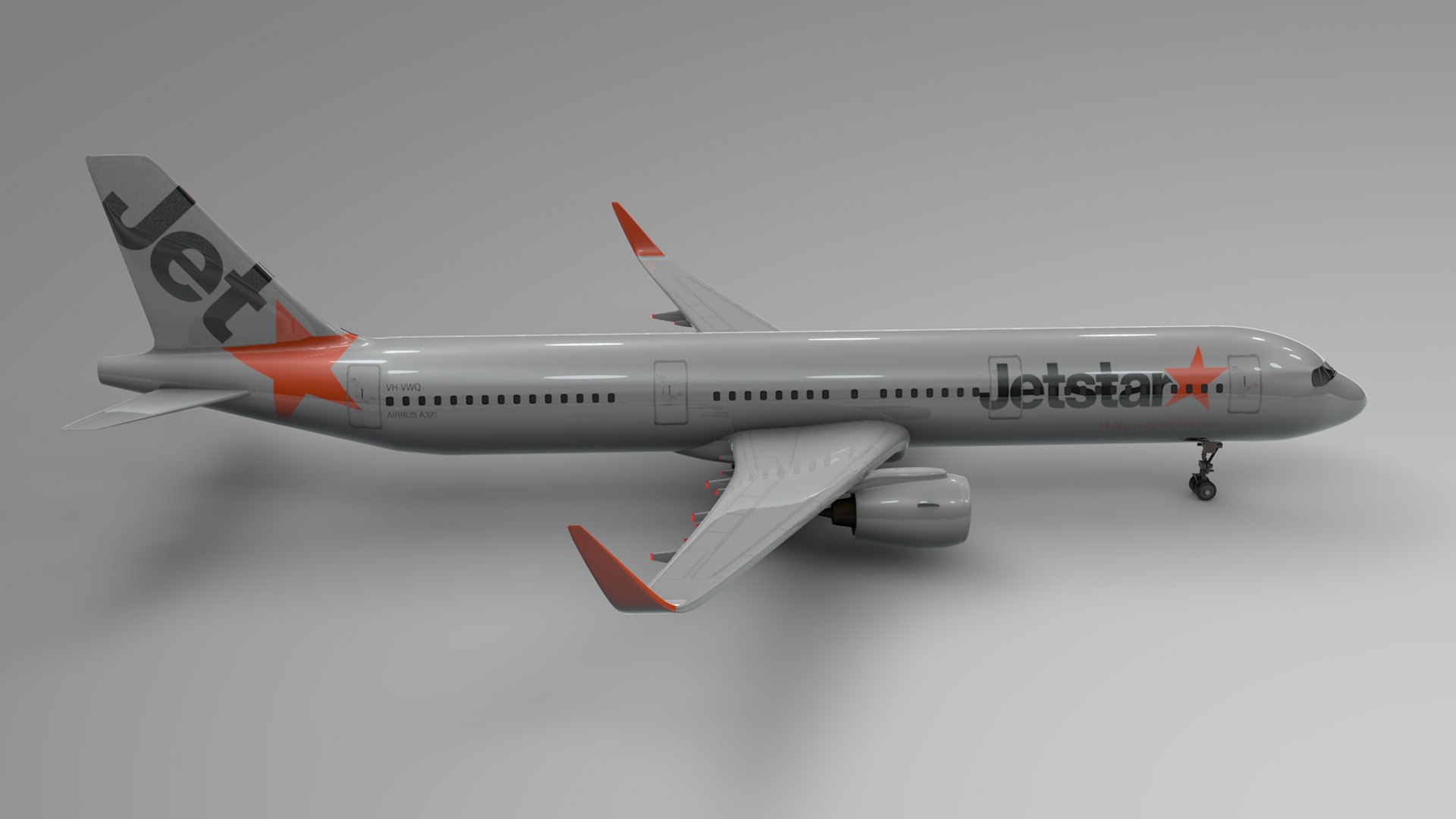3D Airbus A321 Neo Jetstar - TurboSquid 1443752