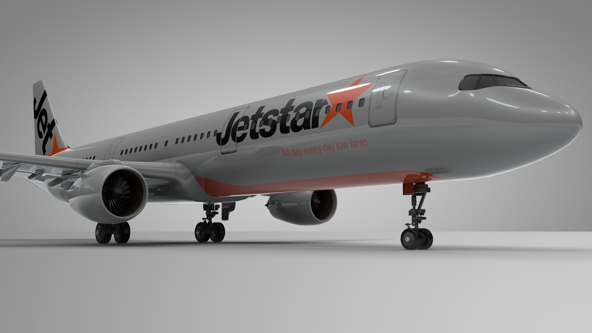 3D Airbus A321 Neo Jetstar - TurboSquid 1443752
