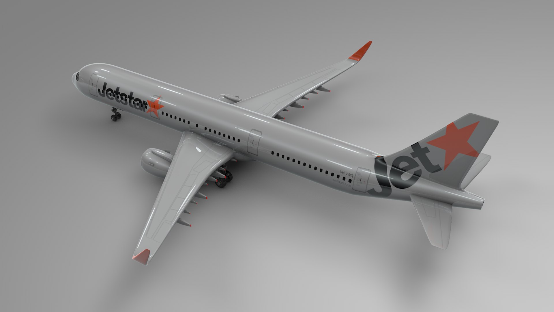 3D Airbus A321 Neo Jetstar - TurboSquid 1443752