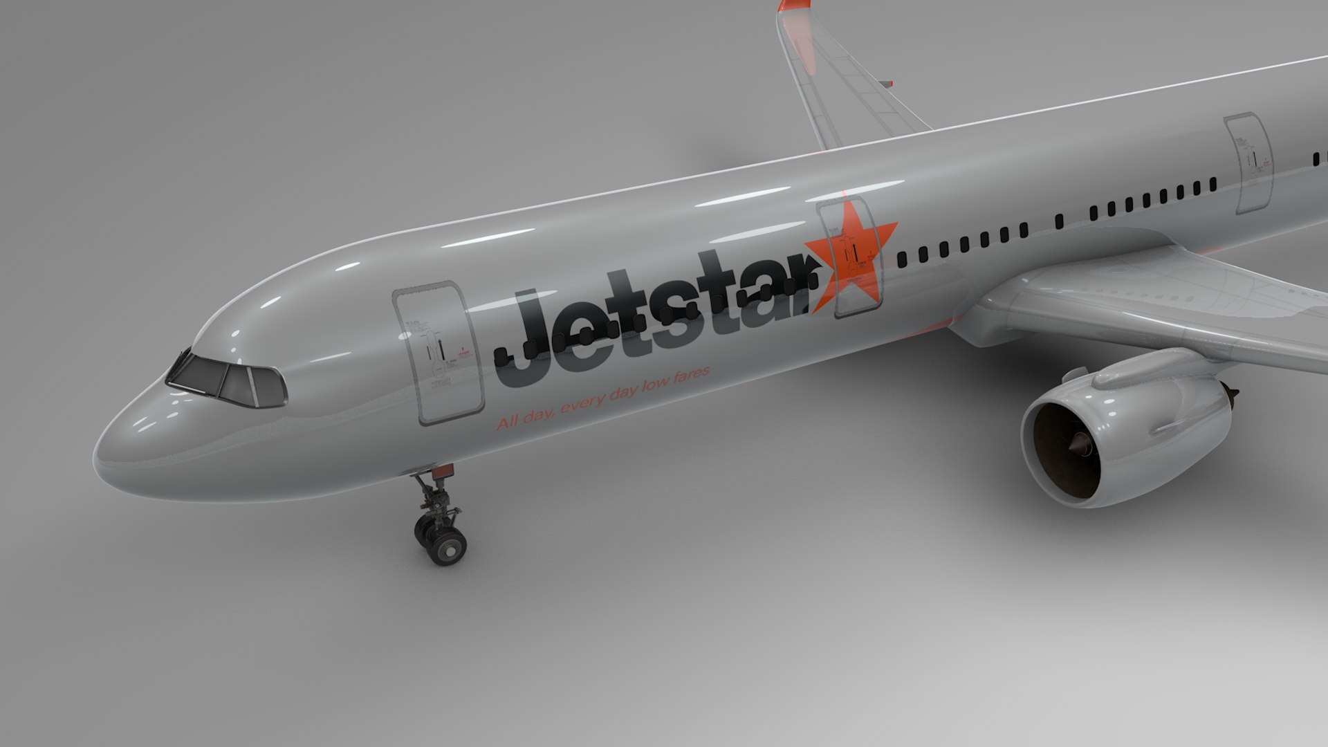 3D Airbus A321 Neo Jetstar - TurboSquid 1443752