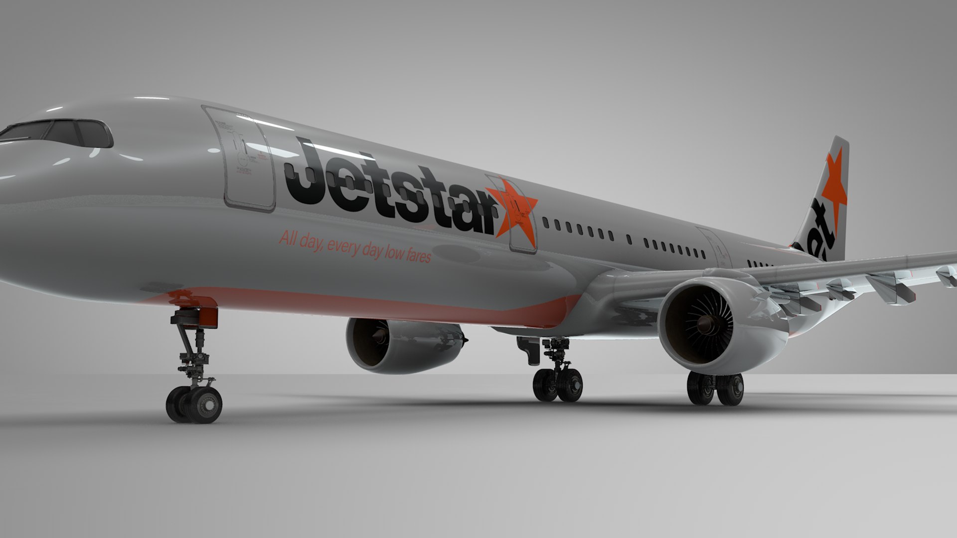 3D Airbus A321 Neo Jetstar - TurboSquid 1443752