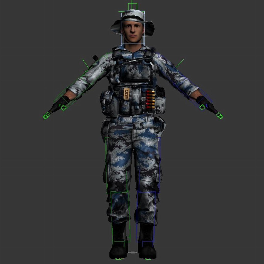 3D Model Pla Chinese Soldier - TurboSquid 1668799