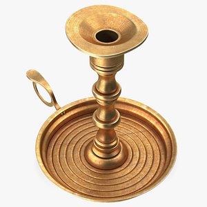 3D Antique Candle Holder with Handle