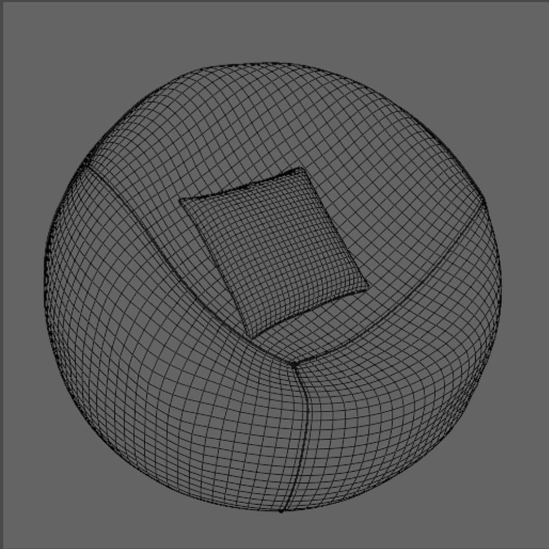 3D Bean Bag TurboSquid 2000100