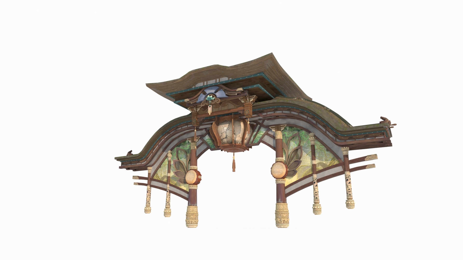 3D Model The Gate Of Ancient Asian Mythology Architecture - TurboSquid ...