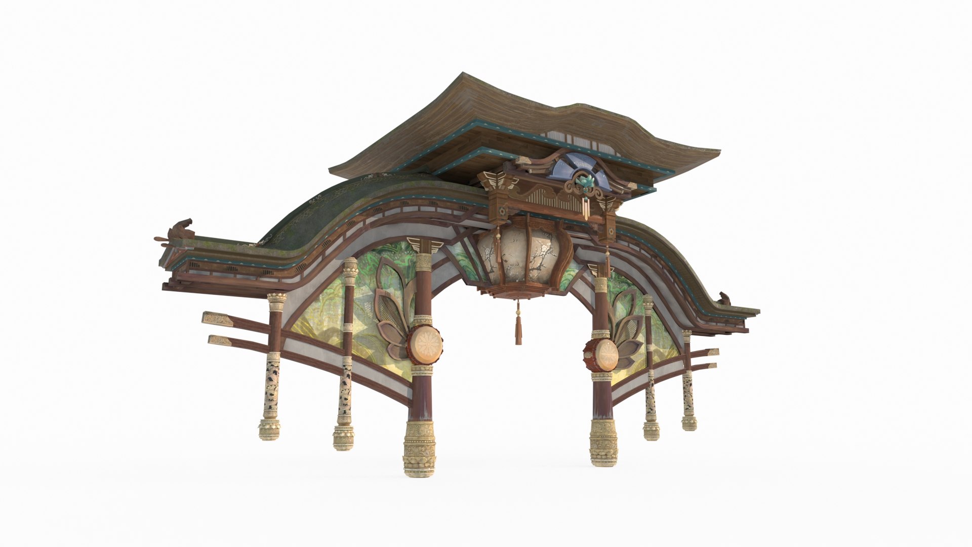 3D Model The Gate Of Ancient Asian Mythology Architecture - TurboSquid ...