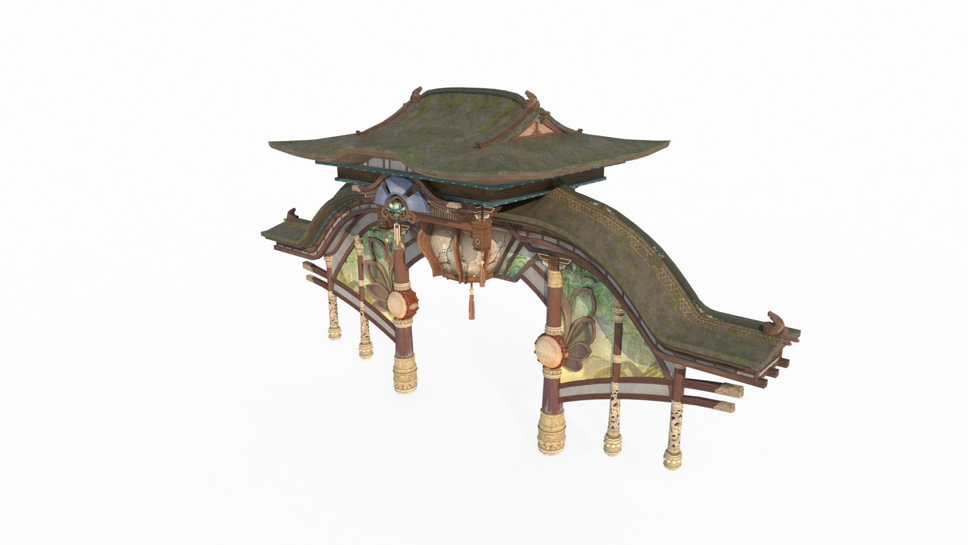 3D Model The Gate Of Ancient Asian Mythology Architecture - TurboSquid ...